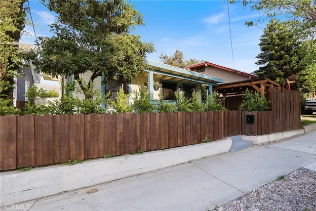 a backyard of a house