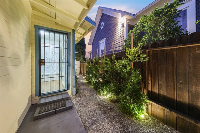 a view of front door of house