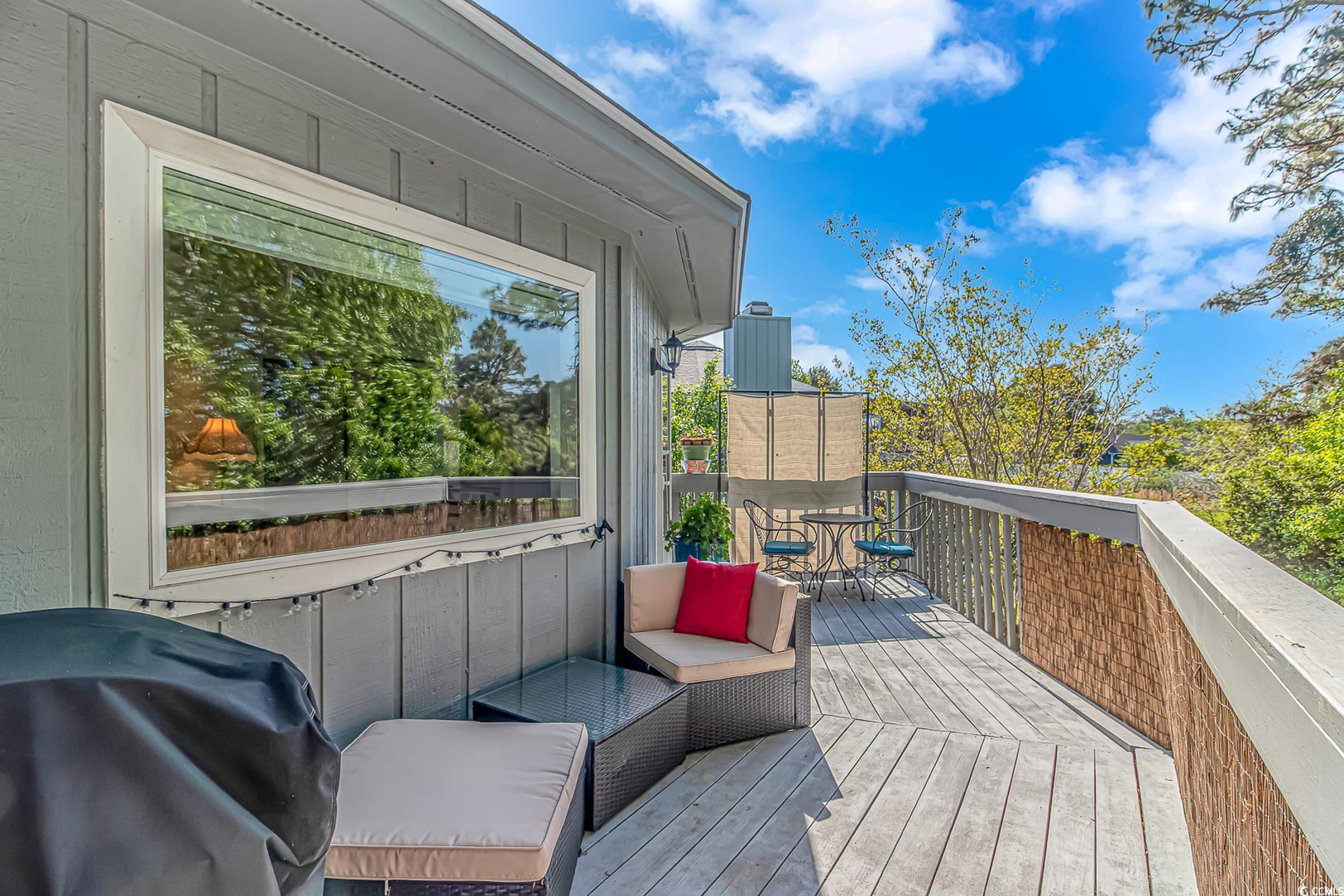 505 Tree Top Lane Myrtle Beach, SC 29588 - Photo 4 of 37 Wooden terrace with a grill