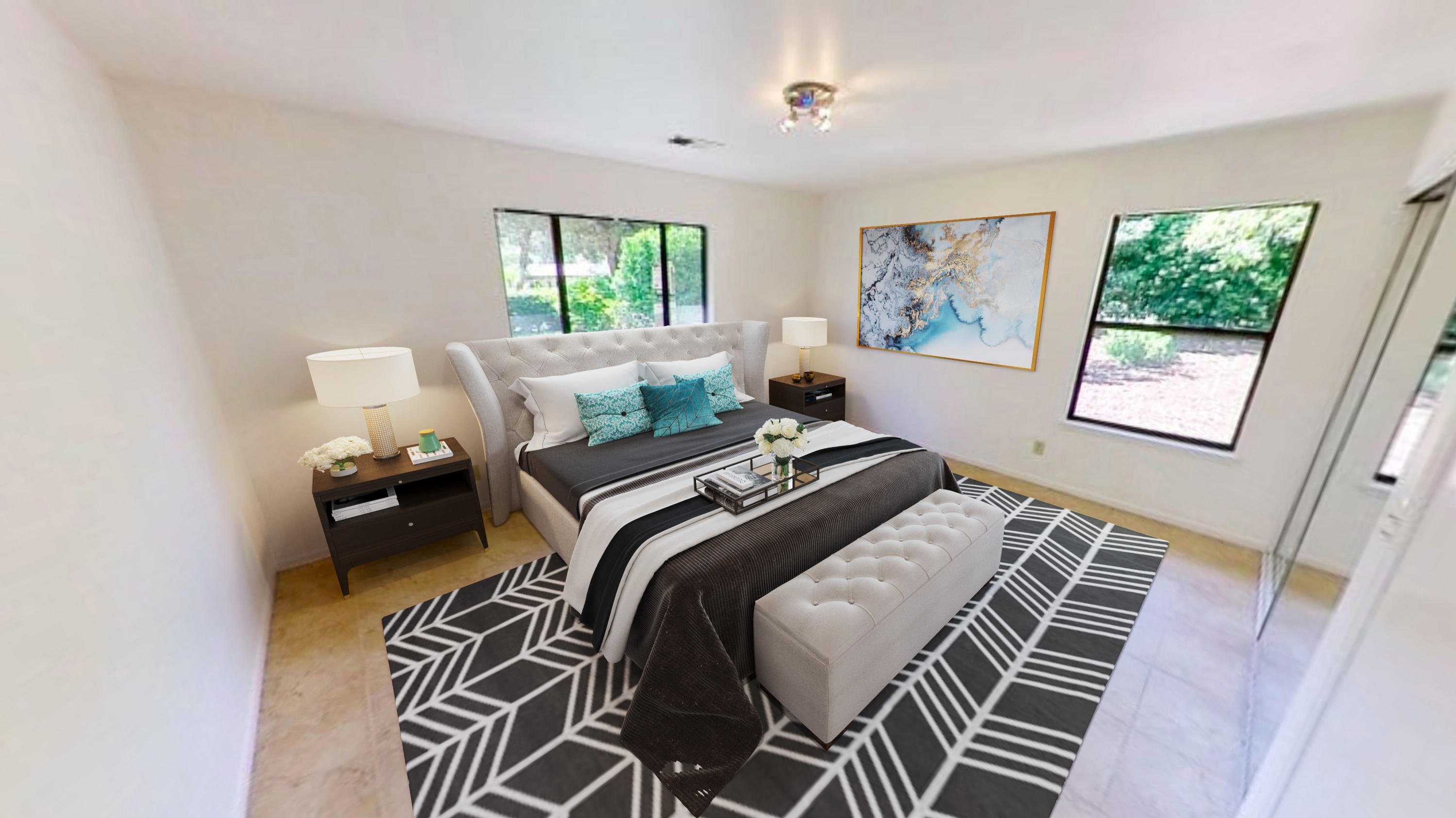 908 Vereda Del Ciervo Goleta, CA 93117 - Photo 25 of 35 a bed sitting in a bedroom next to a window