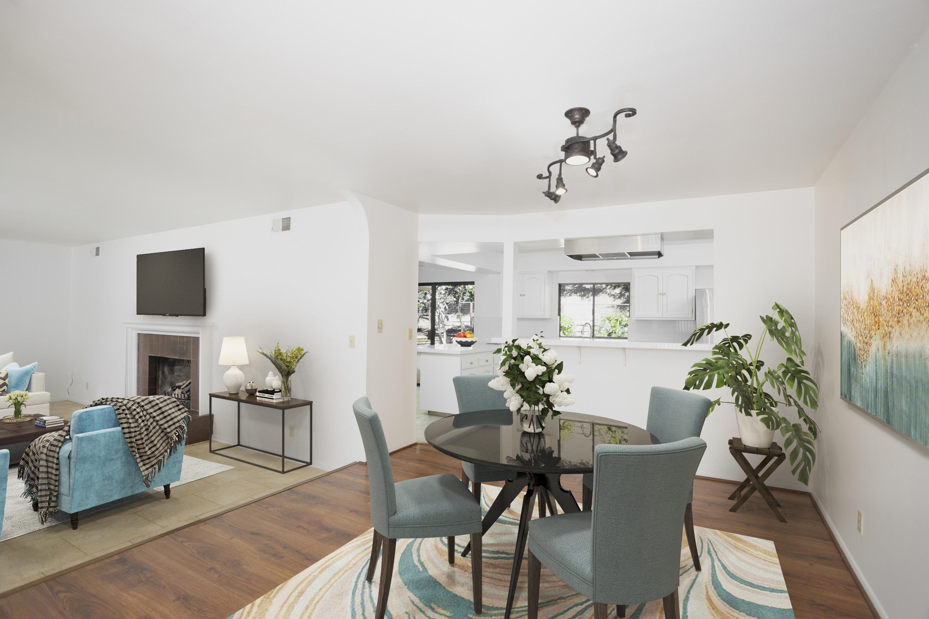908 Vereda Del Ciervo Goleta, CA 93117 - Photo 6 of 35 a view of a dining room with furniture window and wooden floor
