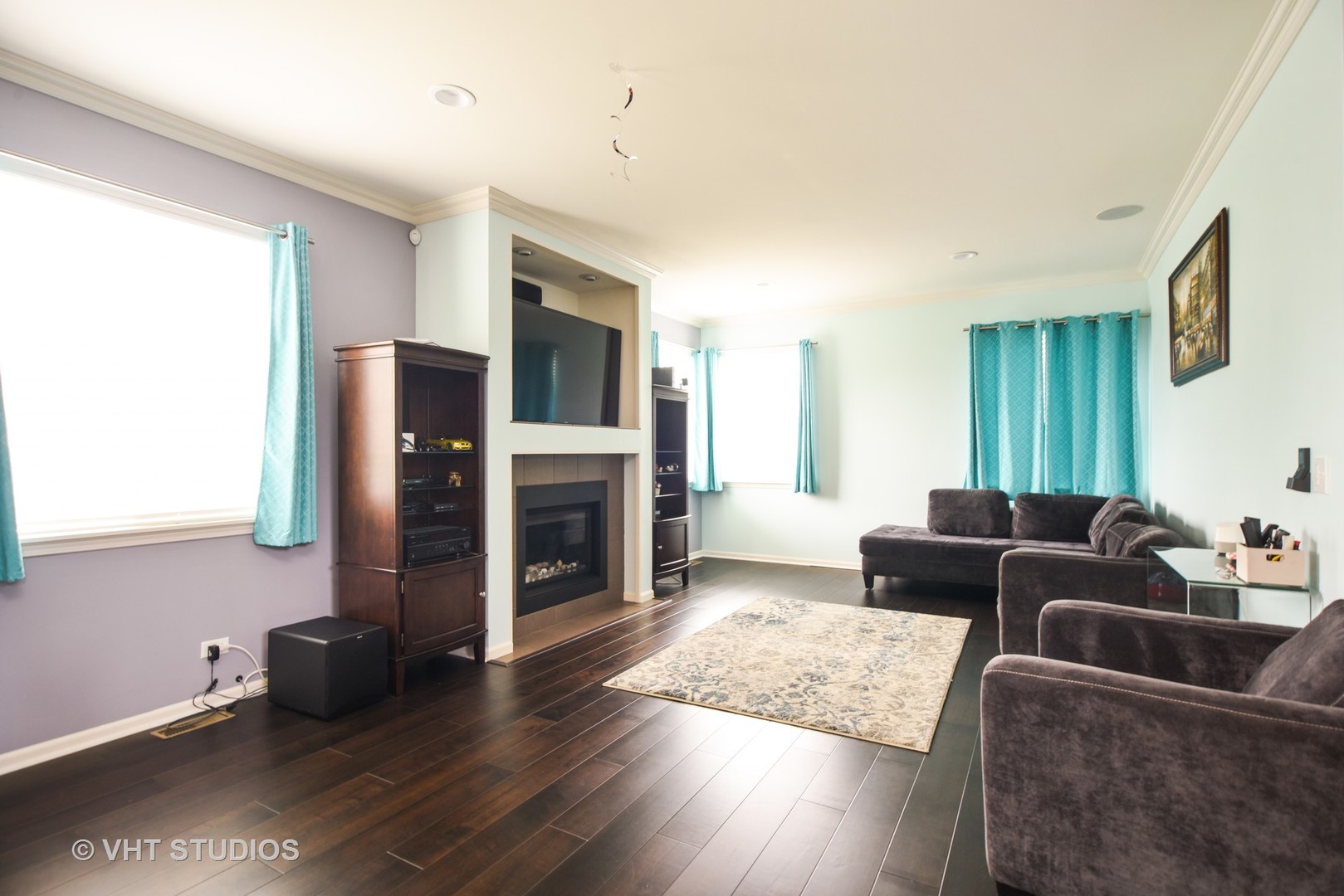 1439 Viola Lane Volo, IL 60073 - Photo 6 of 10 a living room with furniture and a fireplace