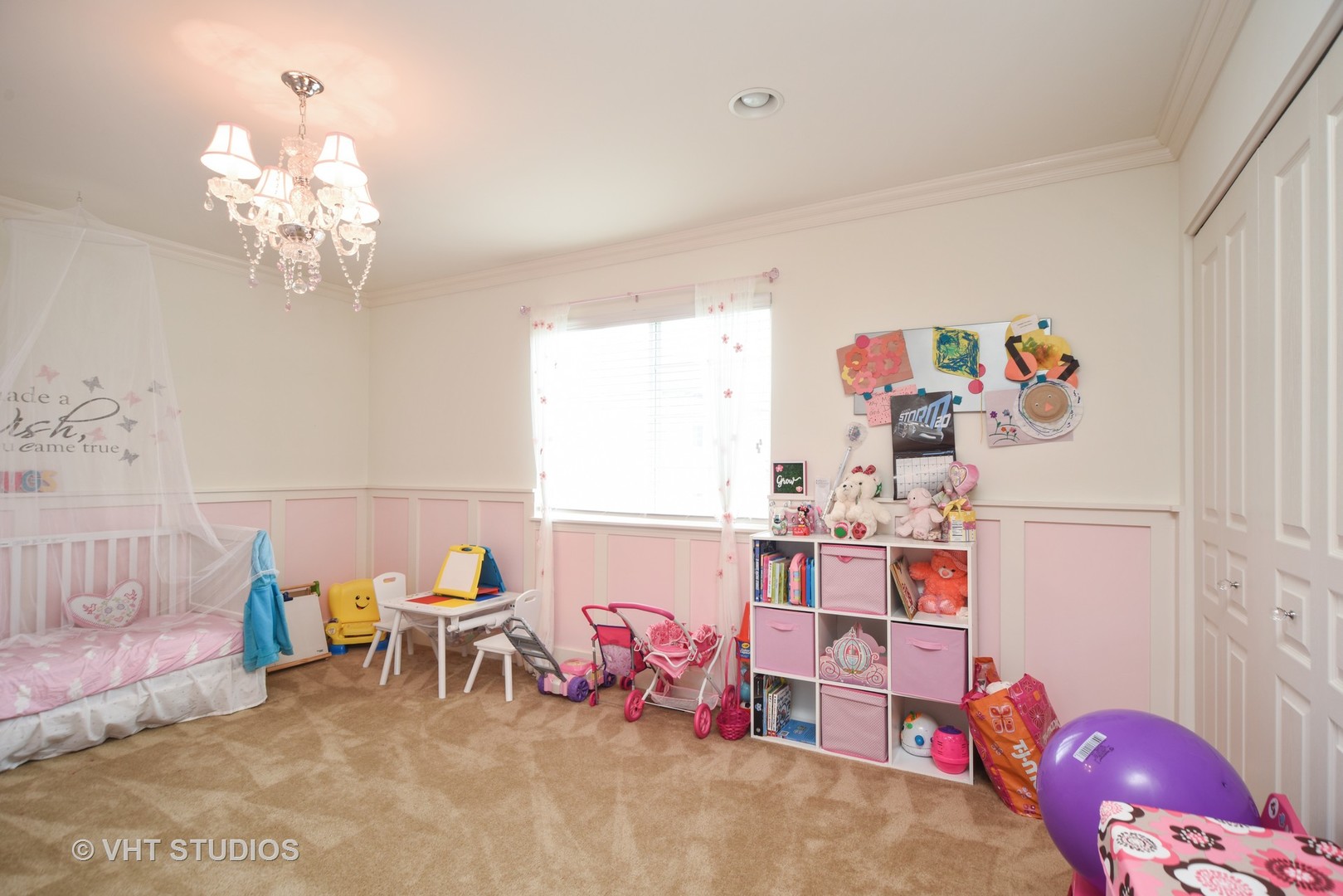 1439 Viola Lane Volo, IL 60073 - Photo 10 of 10 a bedroom with furniture and a chandelier