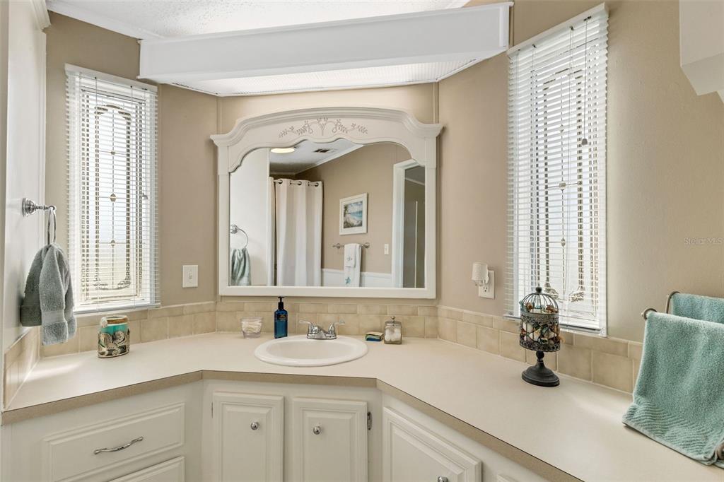 70 Mockingbird Lane Ellenton, FL 34222 - Photo 8 of 67 a bathroom with a sink and a mirror