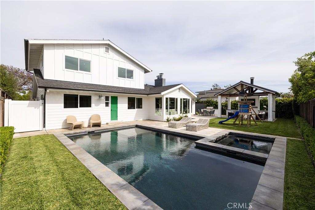 1609 Ruth Lane Newport Beach, CA 92660 - Photo 29 of 39 a aerial view of a house with swimming pool