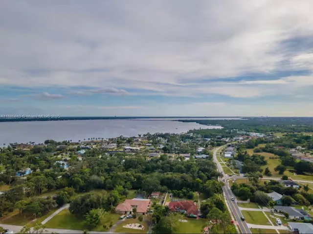 an aerial view of a city