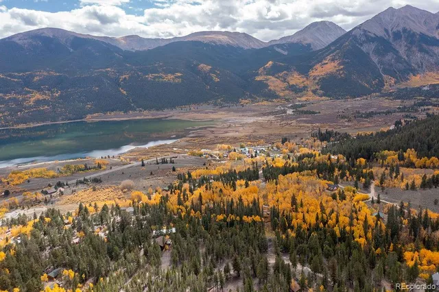 a view of city and mountain