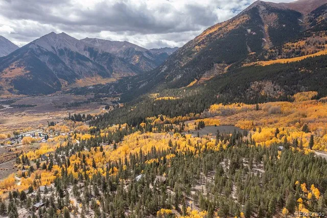 a view of a snow on a field