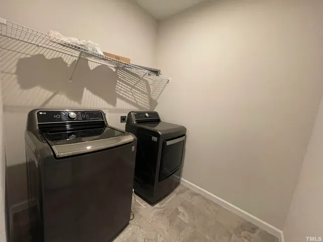 a close view of utility room