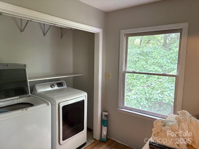 3166 Holly Road Connelly Springs, NC 28612 - Photo 6 of 23 a utility room with dryer and washer