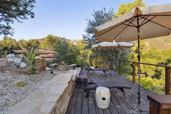 a view of outdoor space with seating area