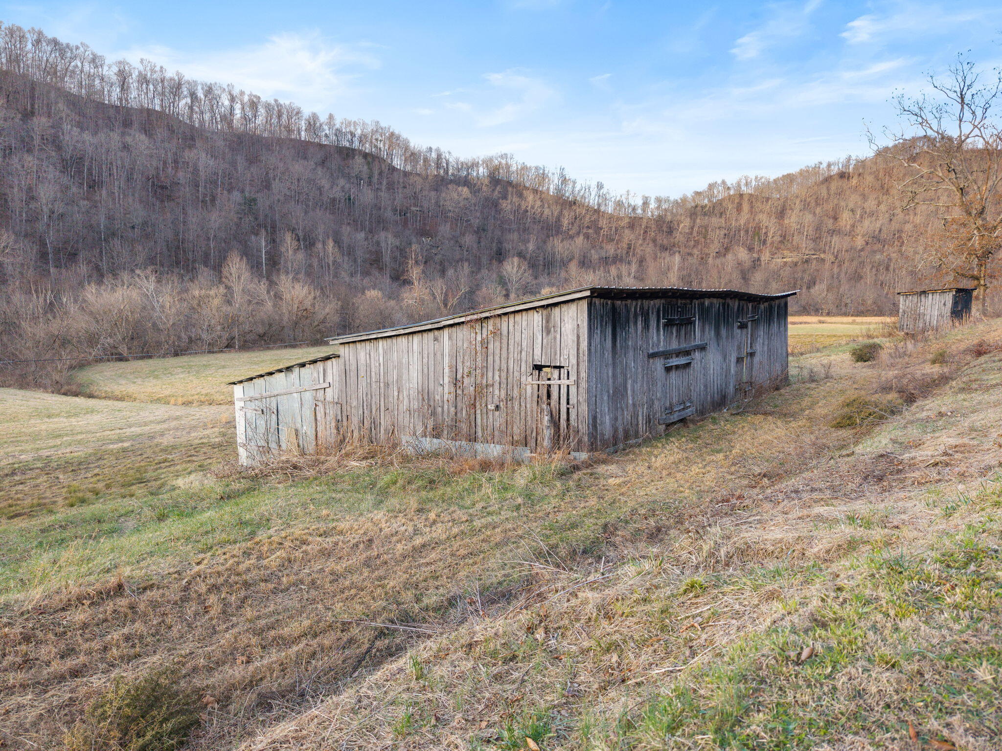 684 Martin Cemetary Road Oneida, KY 40972 - Photo 79 of 96 Hay Barn with access for cattle in the back.