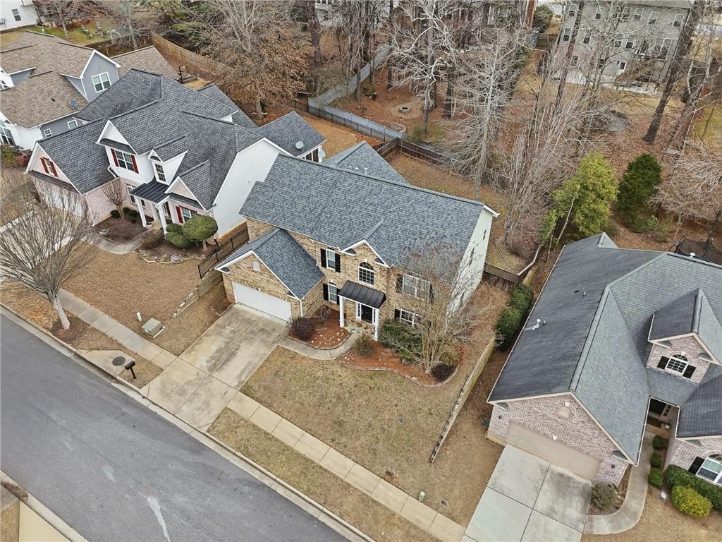 408 Long Branch Way Canton, GA 30115 - Photo 35 of 43 an aerial view of a house with swimming pool
