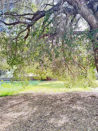 a view of a yard with an outdoor space