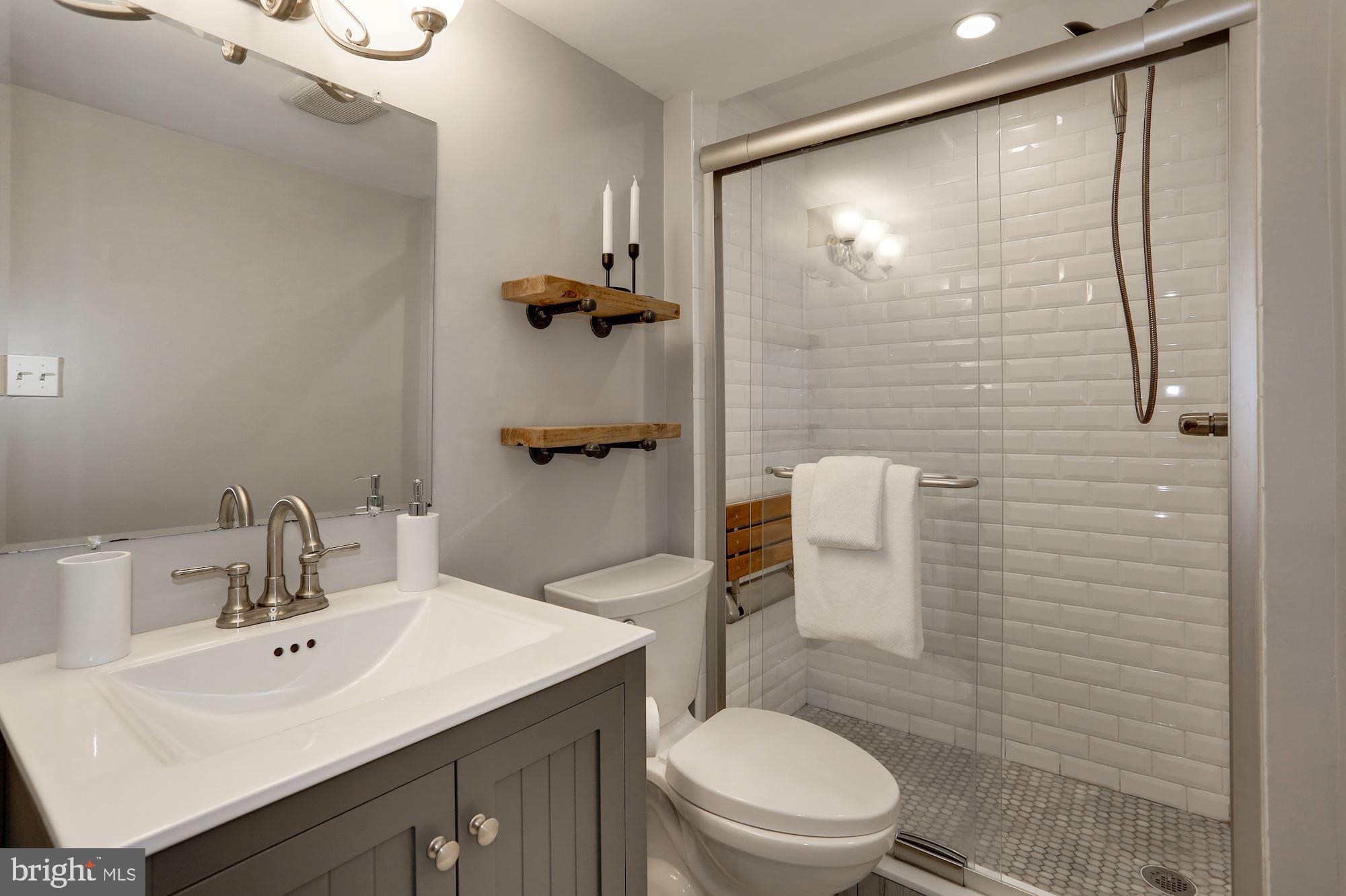 1718 Corcoran Street Northwest, Unit 5 Washington, DC 20009 - Photo 14 of 22 Recently renovated bathroom