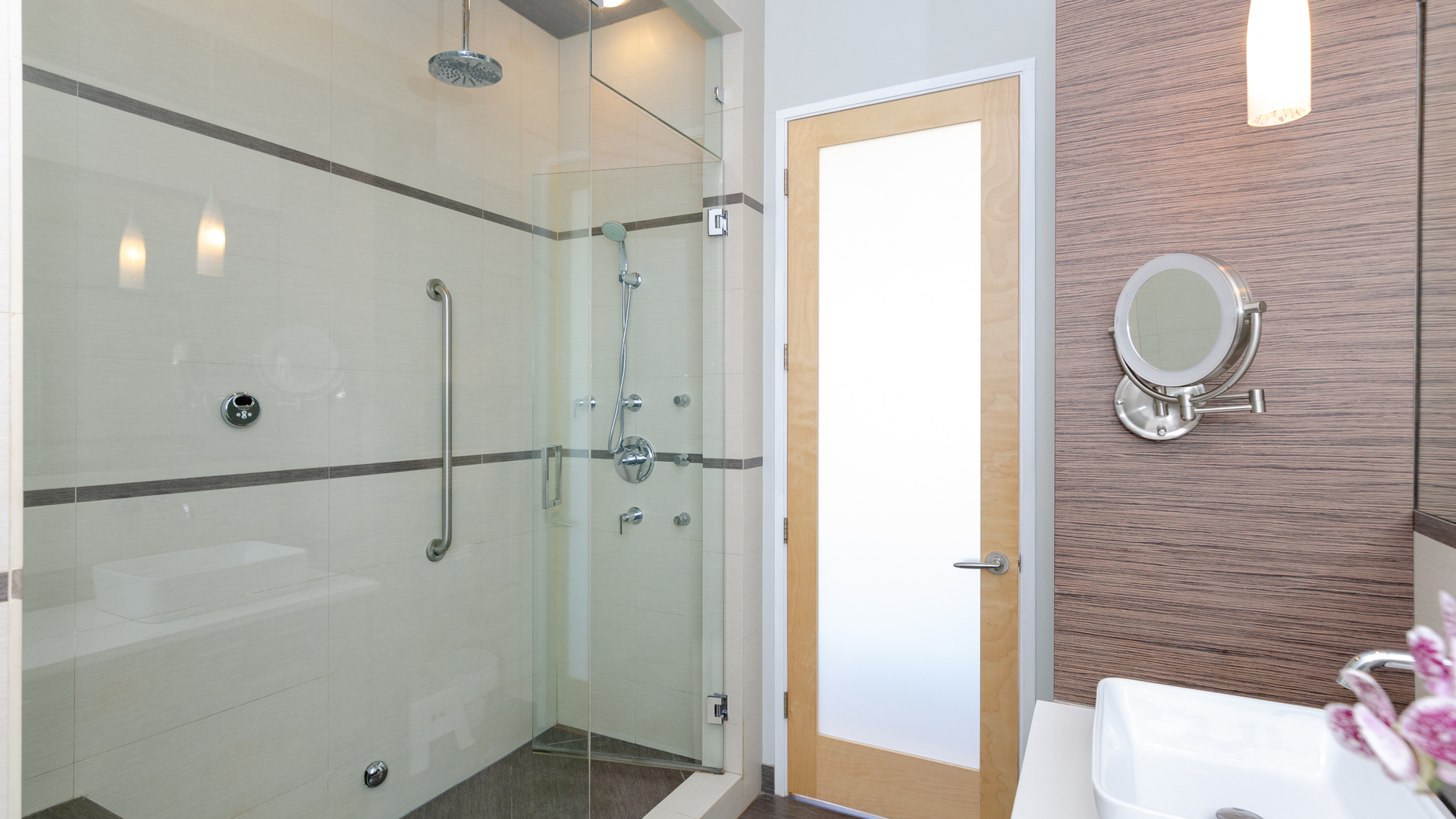 2408 West Rice Street, Unit 301 Chicago, IL 60622 - Photo 11 of 20 a bathroom with a shower and a toilet