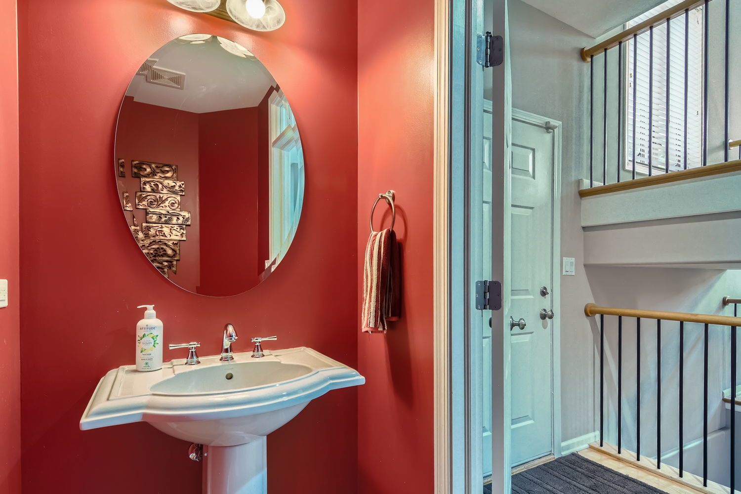 1419 Rue Paris Place Inverness, IL 60067 - Photo 14 of 28 a bathroom with a sink and a mirror