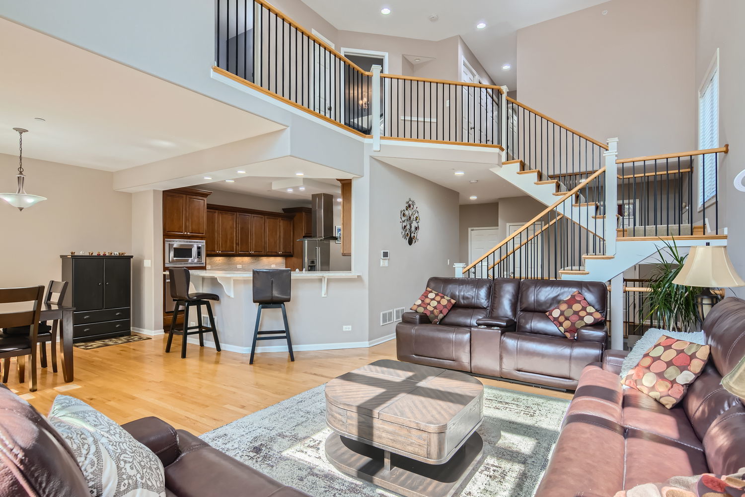 1419 Rue Paris Place Inverness, IL 60067 - Photo 6 of 28 a living room with furniture and wooden floor