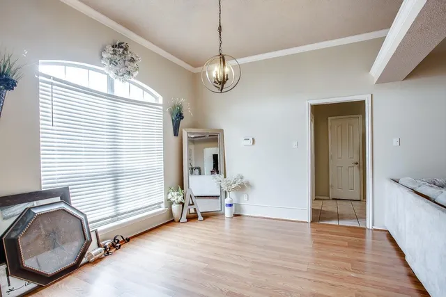 a view of livingroom with furniture and wooden floor