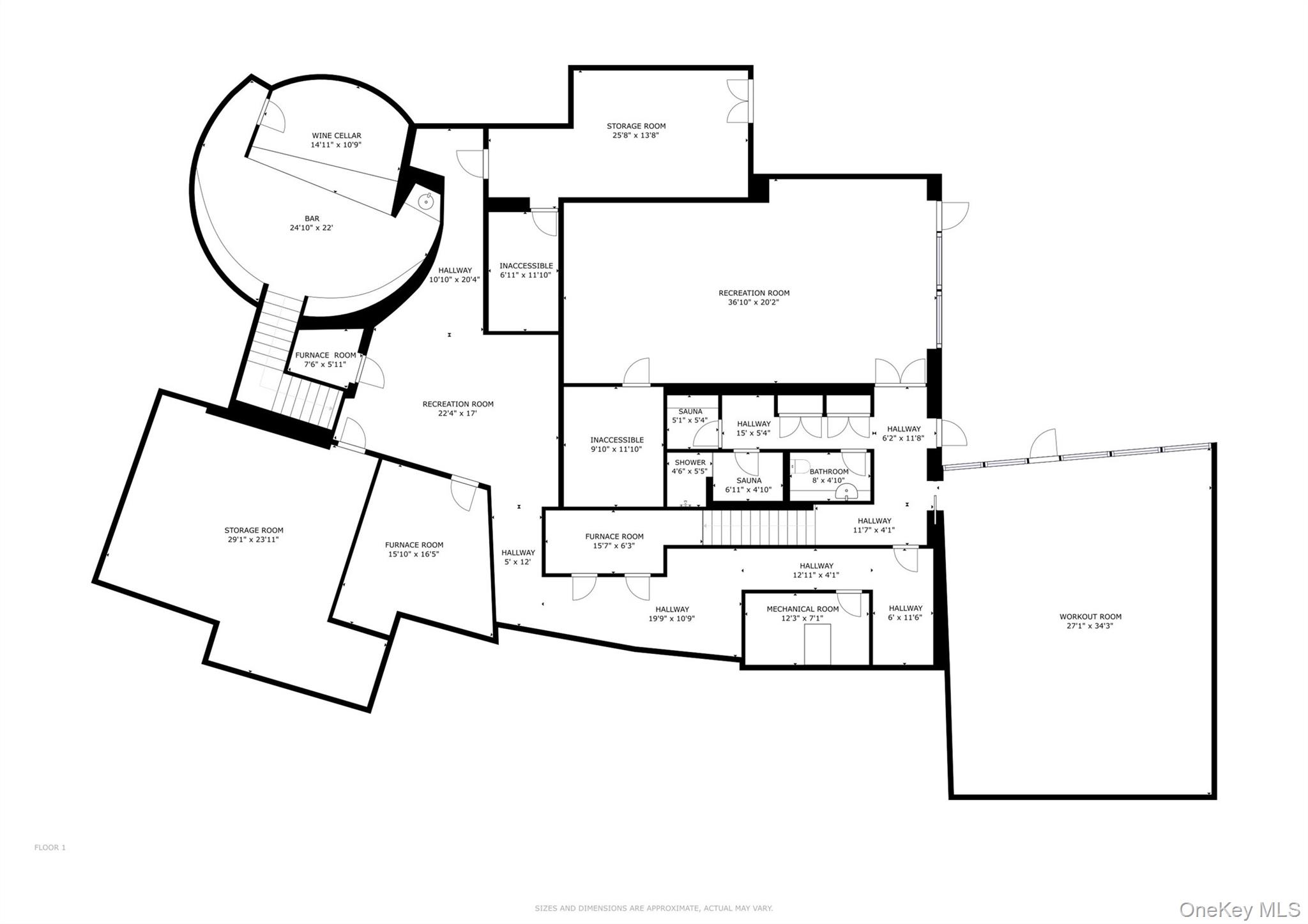 183 Old Field Road Old Field, NY 11733 - Photo 49 of 50 Lower Level Floor Plan