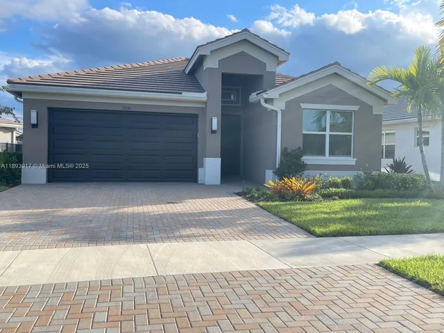 a front view of a house