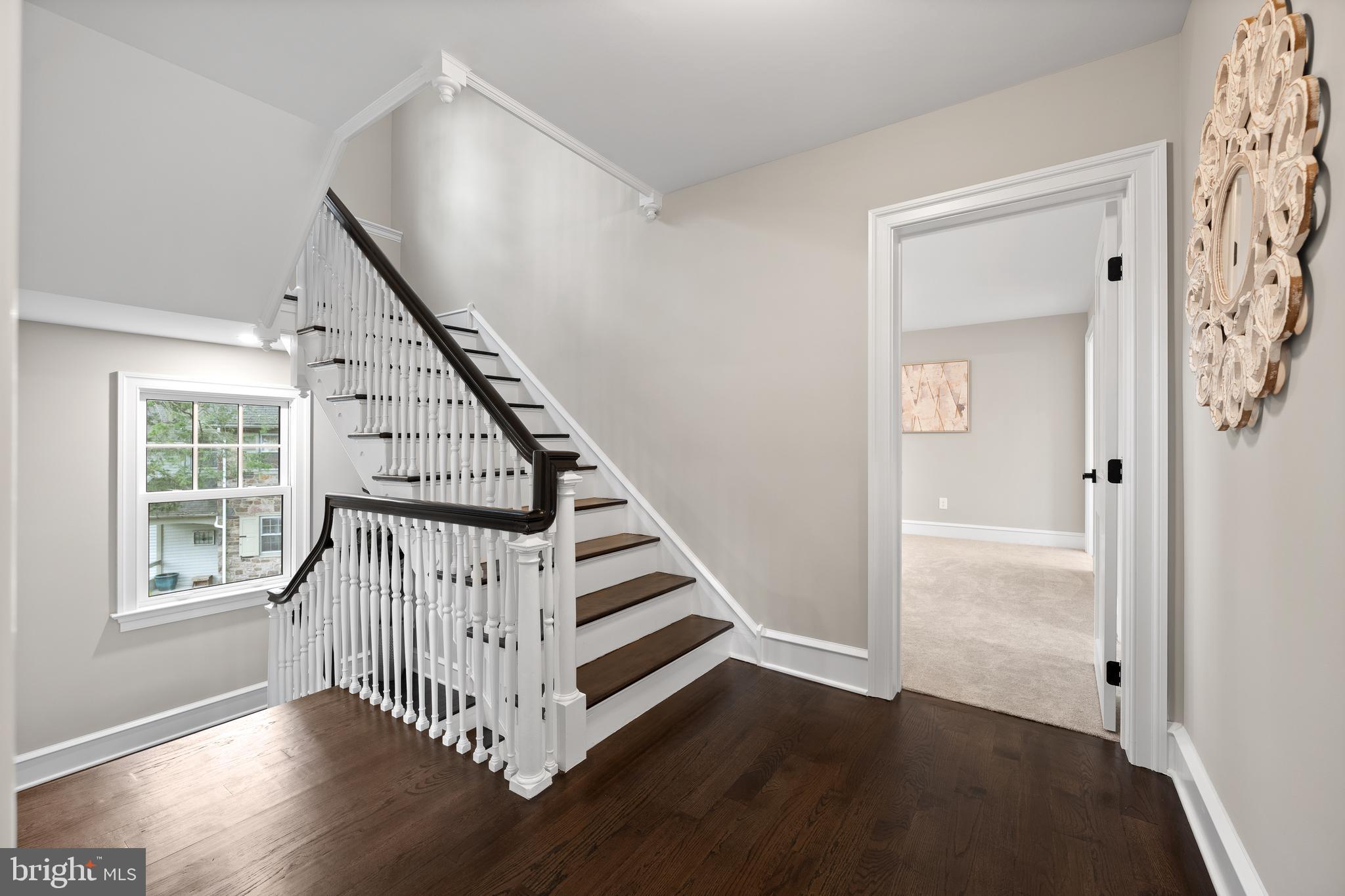 200 Hilldale Road, Unit 1 Villanova, PA 19085 - Photo 26 of 58 a view of entryway with wooden floor and stairs