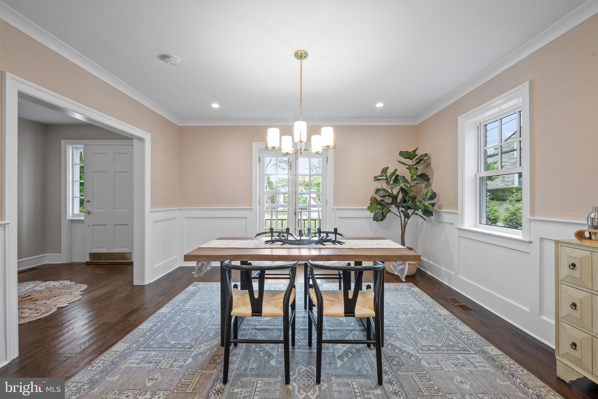 200 Hilldale Road, Unit 1 Villanova, PA 19085 - Photo 9 of 58 a view of a dining room with furniture window and wooden floor