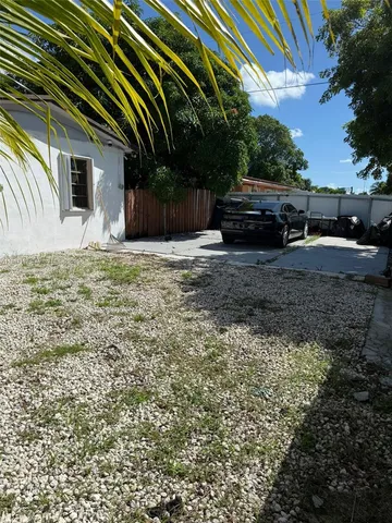 a backyard of a house