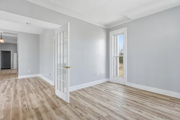 wooden floor in an empty room