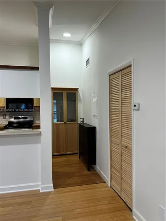 a view of kitchen and utility room