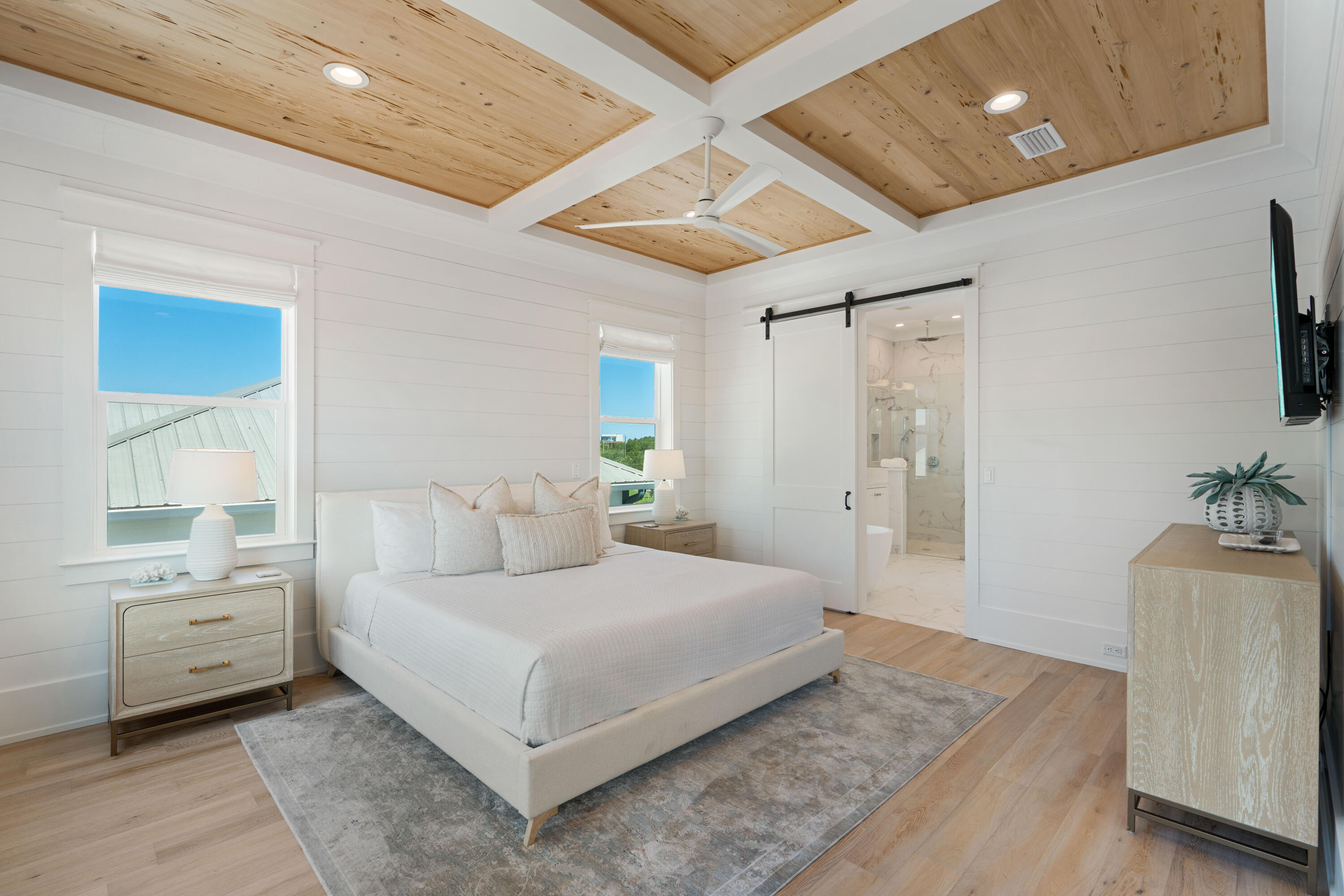 16 Bluewater View Ave Inlet Beach Inlet Beach, FL 32461 - Photo 7 of 59 a bedroom with a bed and a couch