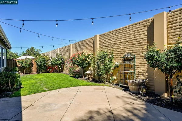 a backyard view of a house