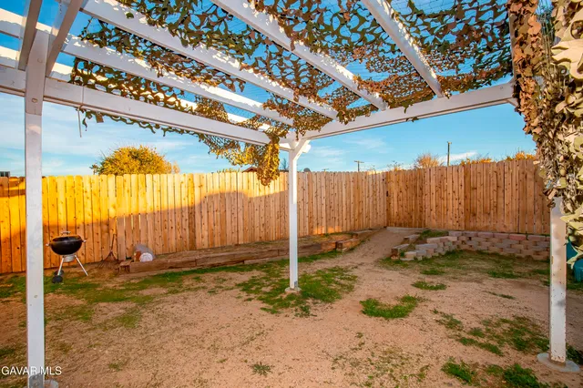 a backyard of a house