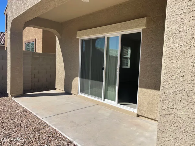 a view of an front door