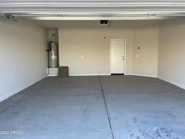 a view of a garage