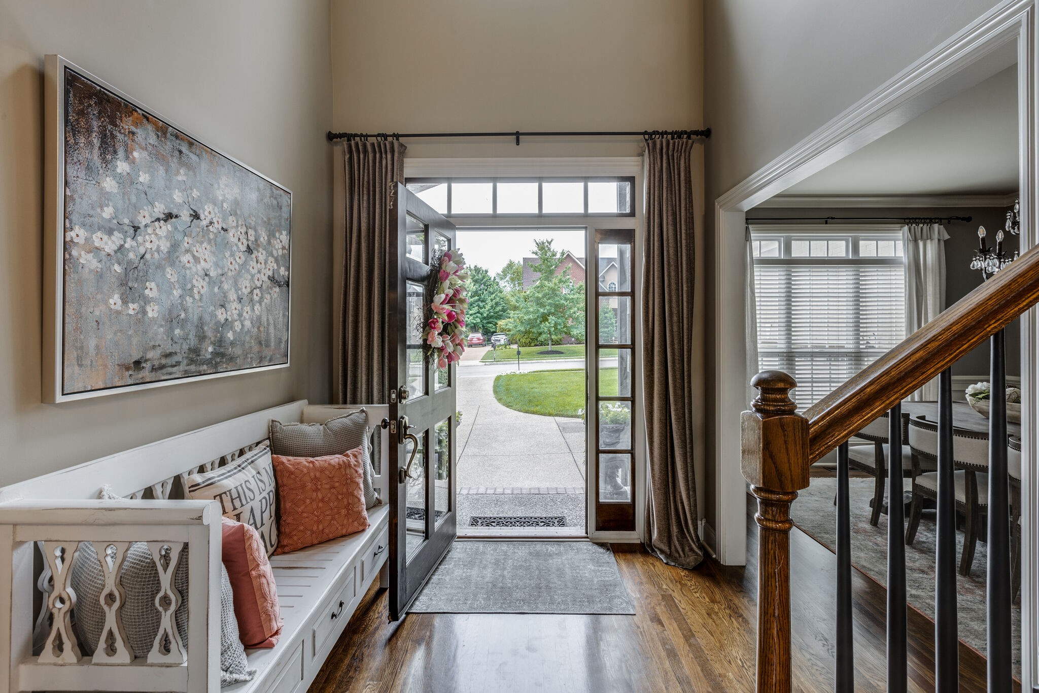 3012 Stewart Campbell Pointe Spring Hill, TN 37174 - Photo 4 of 44 a living room with furniture and a large window