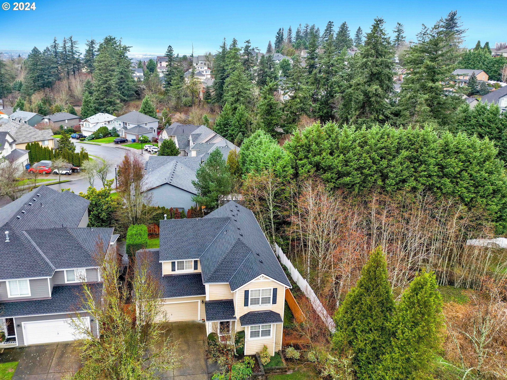 4412 Northwest 12th Avenue Camas, WA 98607 - Photo 33 of 33 a aerial view of a house with a yard and tree s