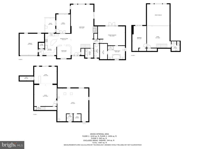 a view of an empty room