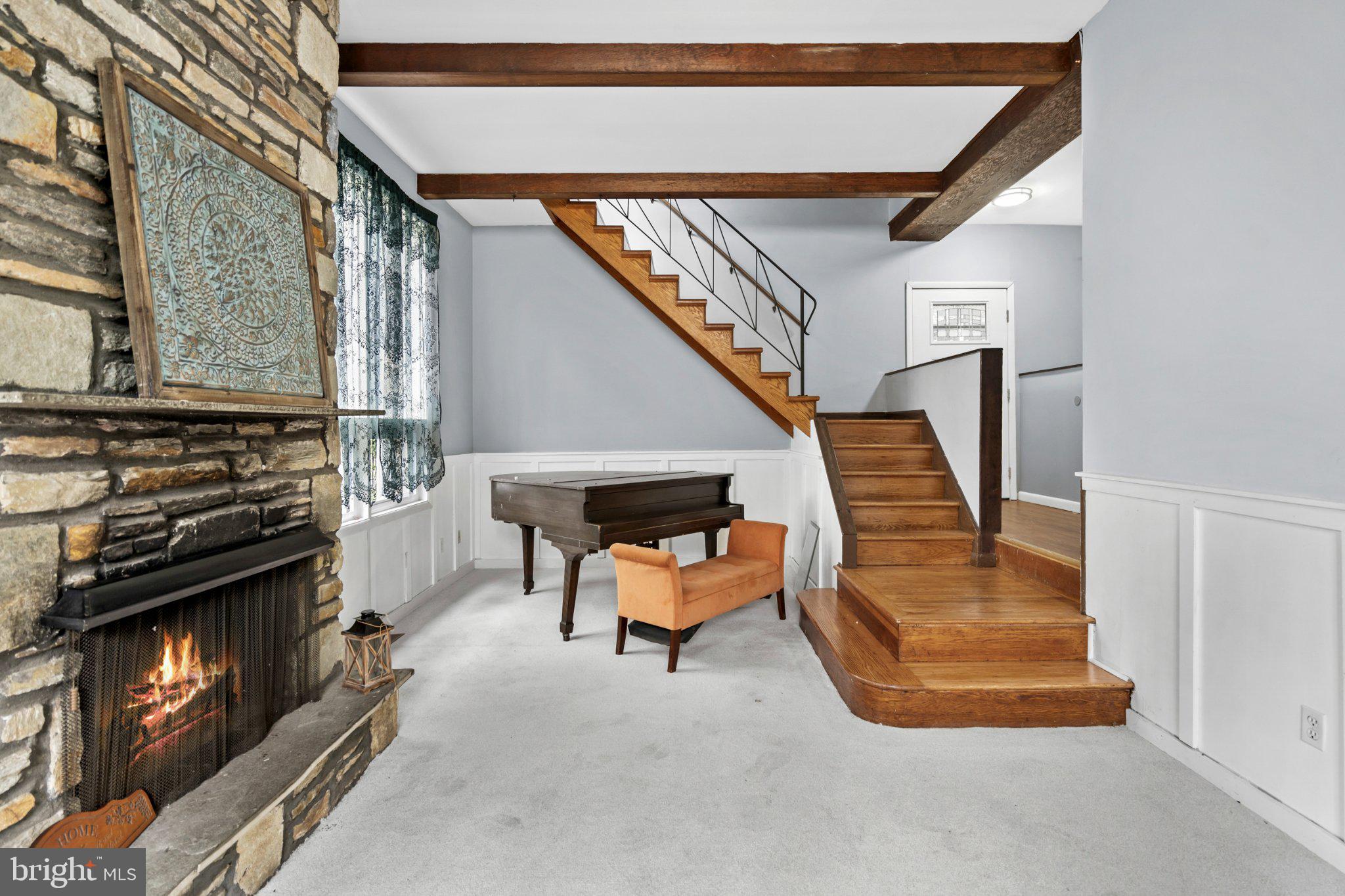 609 Foster Road Cheltenham, PA 19012 - Photo 22 of 44 Charming entryway with rustic elegance.