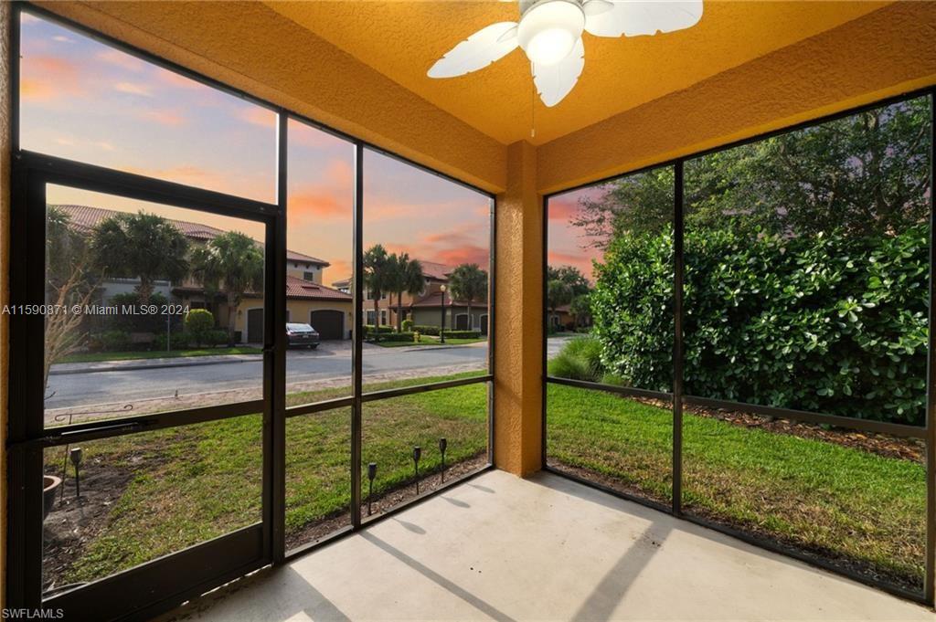 1276 Strada Milan Lane, Unit 2 Naples, FL 34105 - Photo 36 of 36 a view of a porch with a backyard