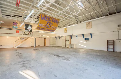 a view of a room with storage