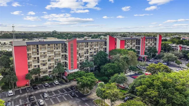 a view of a city with tall buildings