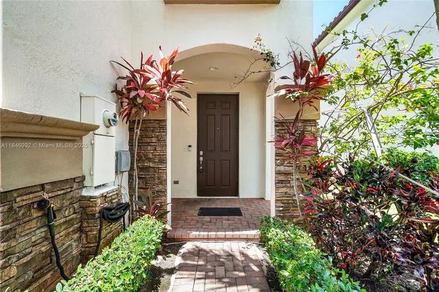 a front view of a house