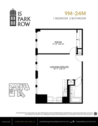 $5,400 | 15 Park Row, Unit 11M | Financial District
