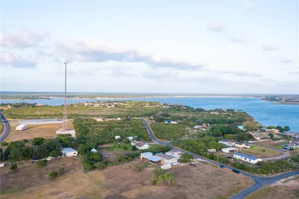 a view of a city with an ocean