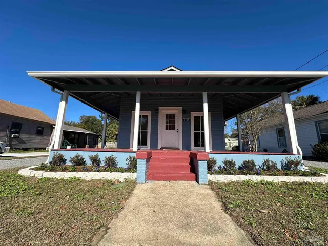 a view of a house with patio