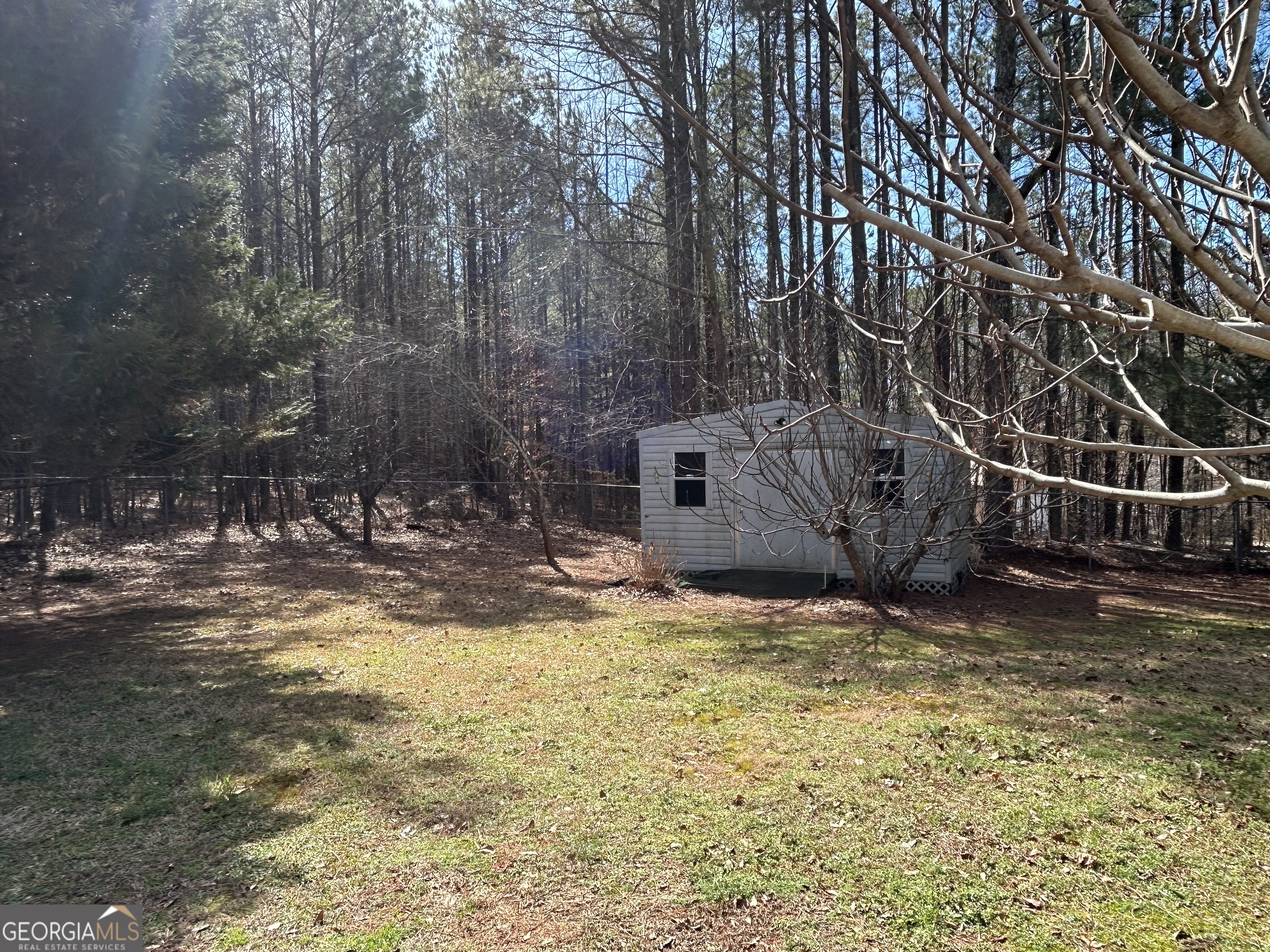 28 Pinewood Circle Colbert, GA 30628 - Photo 40 of 44 a view of a backyard with large trees
