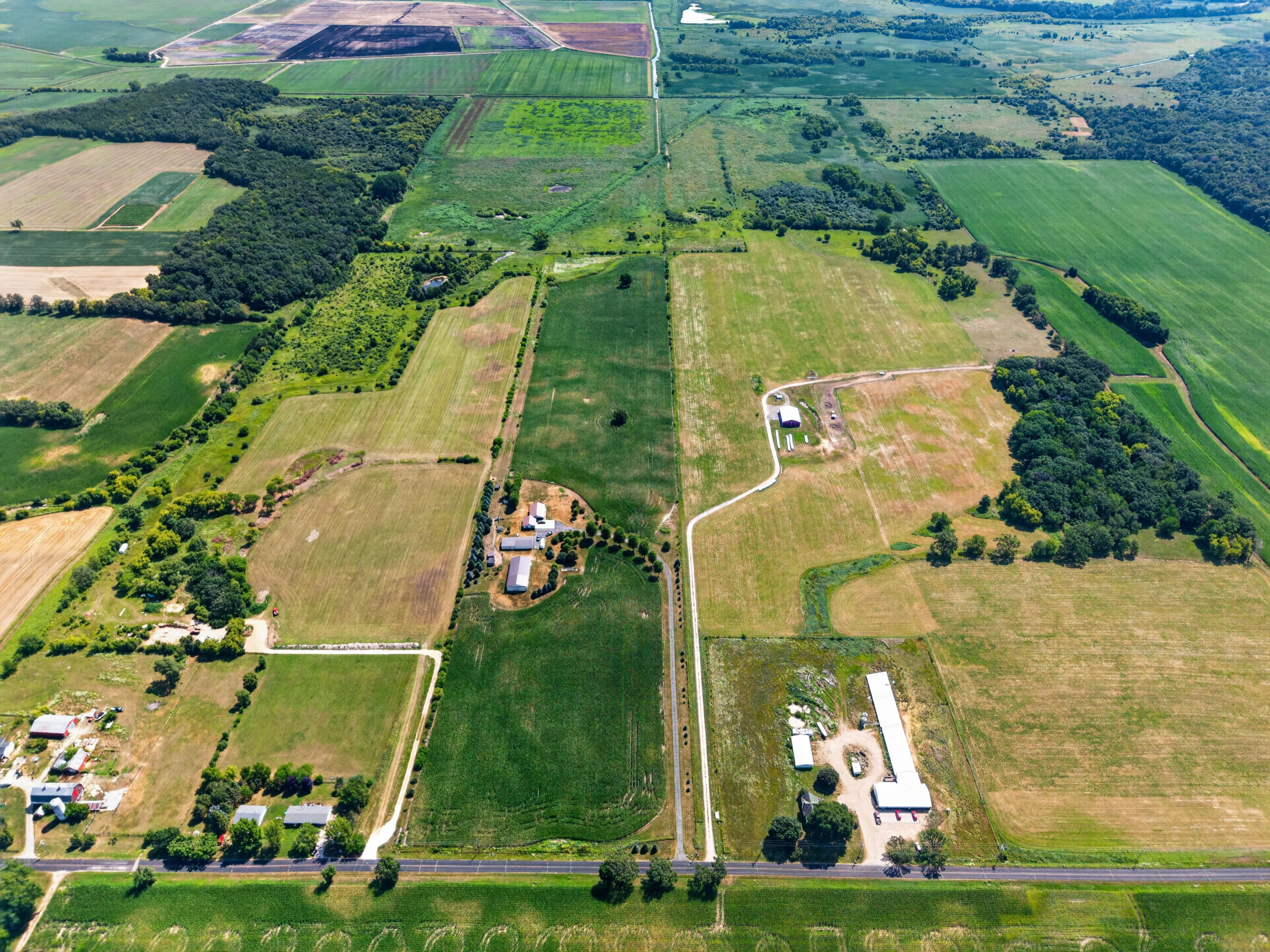 N5802 Johnson Road Richmond, WI 53115 - Photo 3 of 30 air view