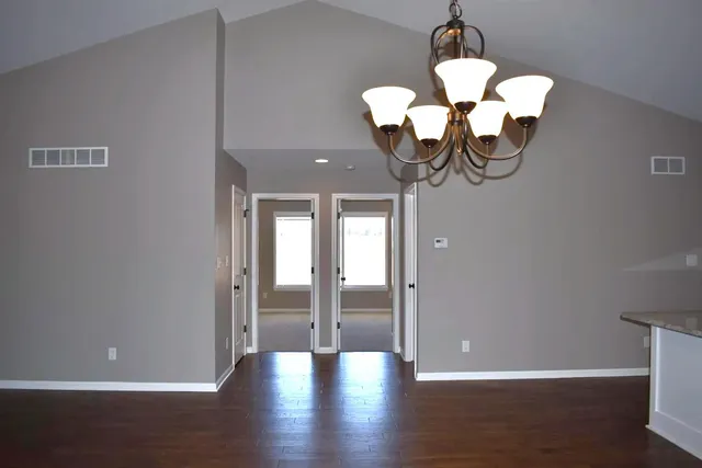 an empty room with window