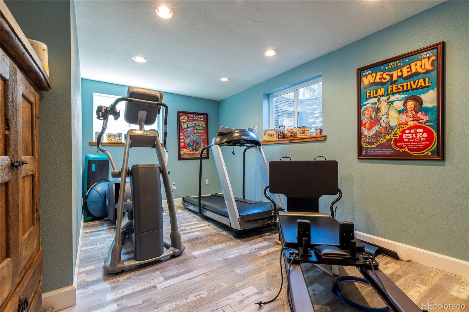 18975 Shadowood Drive Monument, CO 80132 - Photo 32 of 48 a view of a room with gym equipment